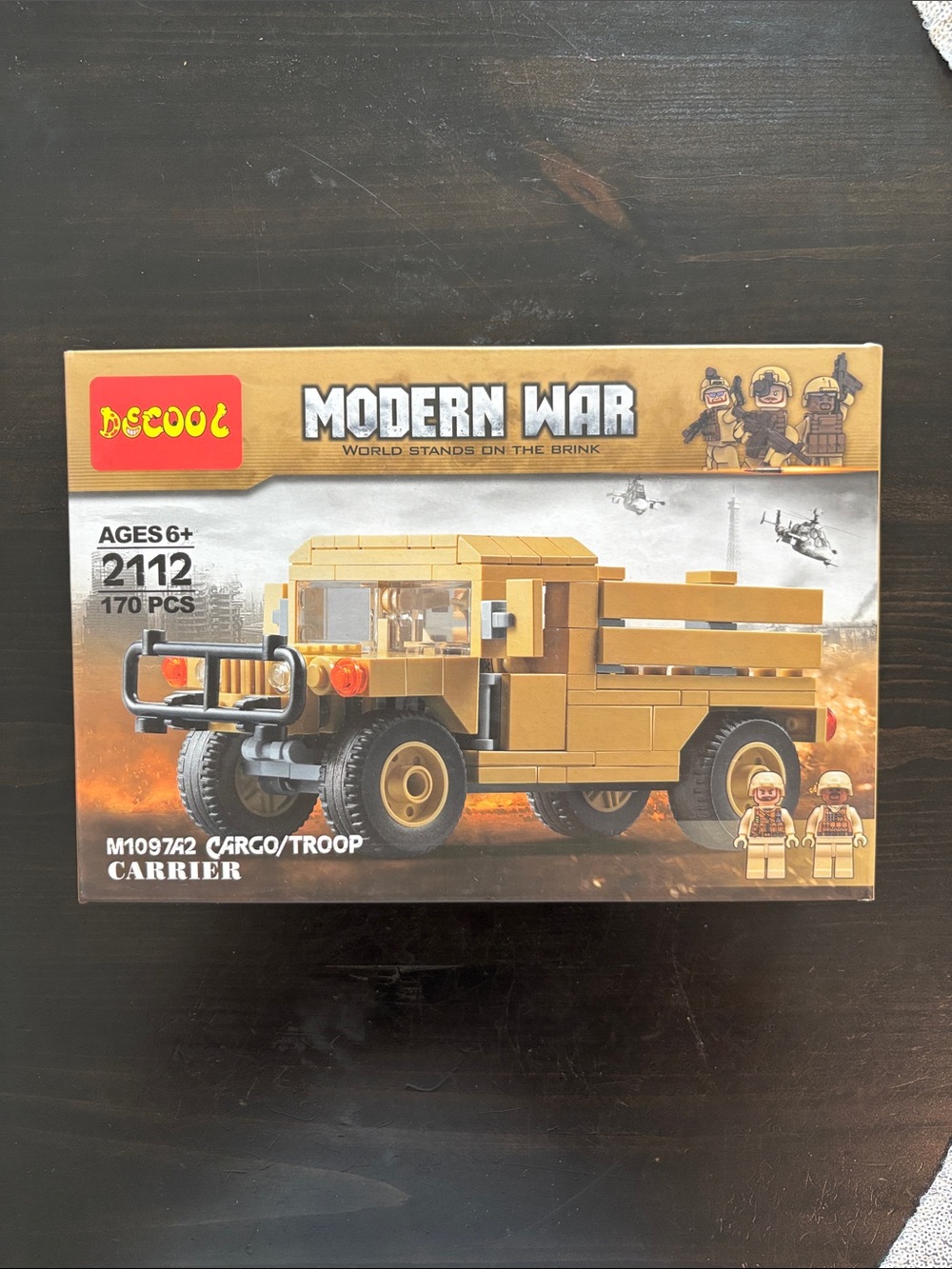 Modern War Tan Cargo/Troop Carrier Block Set